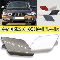 Headlamp Cleaning Nozzle Cover For BMW 3 F30 F31 2012 2013 2014 2015 Front Bumper Headlight Washer Sprayer Cap Trim Painted