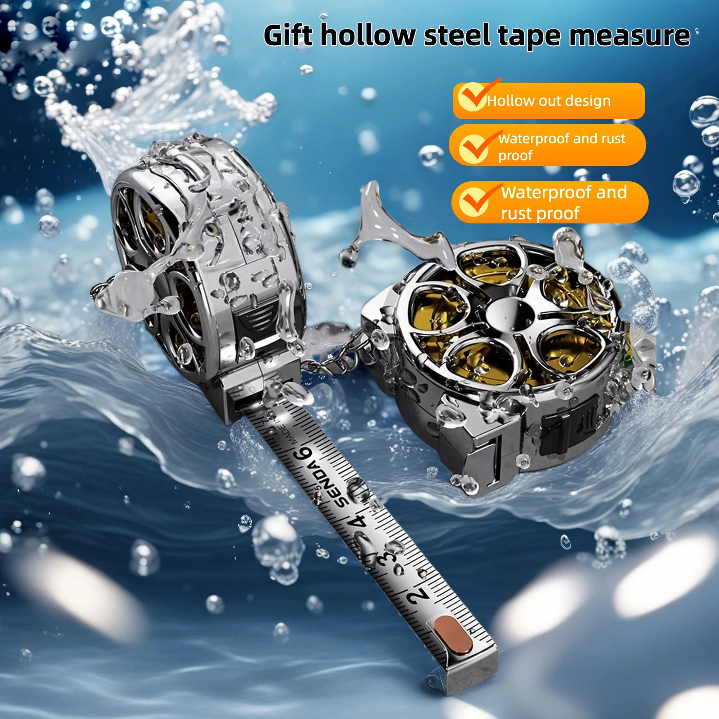 1pc Mini Keychain Tape Measure, 2m Steel Tape Measure, Delicate Small Steel Ruler – Metric & Imperial Dual Scale, Multipurpose 1pc Mini Keychain Tape Measure, 2m Steel Tape Measure, Delicate Small Steel Ruler – Metric & Imperial Dual Scale, Multipurpose