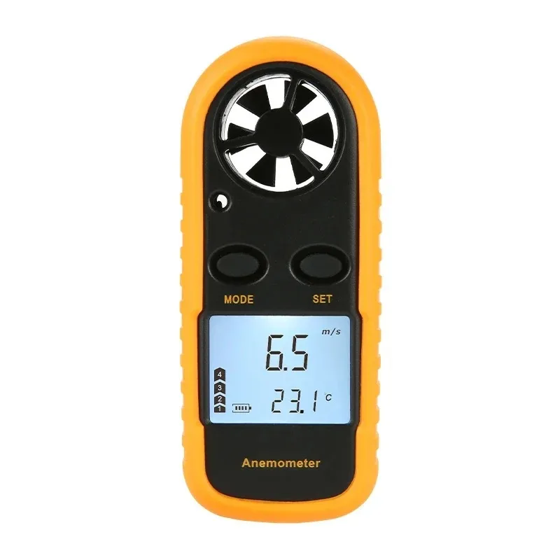 GM816 Digital Anemometer 30m/s Pocket Wind Speed Gauge Meter LCD Mini Wind Meter Speed Temperature Measure Data Hold