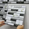 10 Pcs Self Adhesive Tile Wall Sticker Home Decor 3d Pvc Sticker Covers For Kitchen Cupboard Bathroom Waterproof Wallpaper 1
