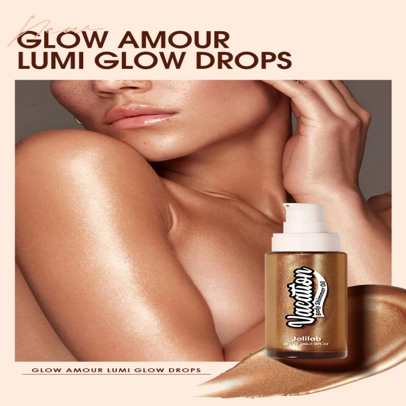 6 Colors Liquid Highlighter Glow Shimmer Copper Makeup Bronzers Face Body Brighten Shine Diamond Party Club Maquiagem 40ml images - 6