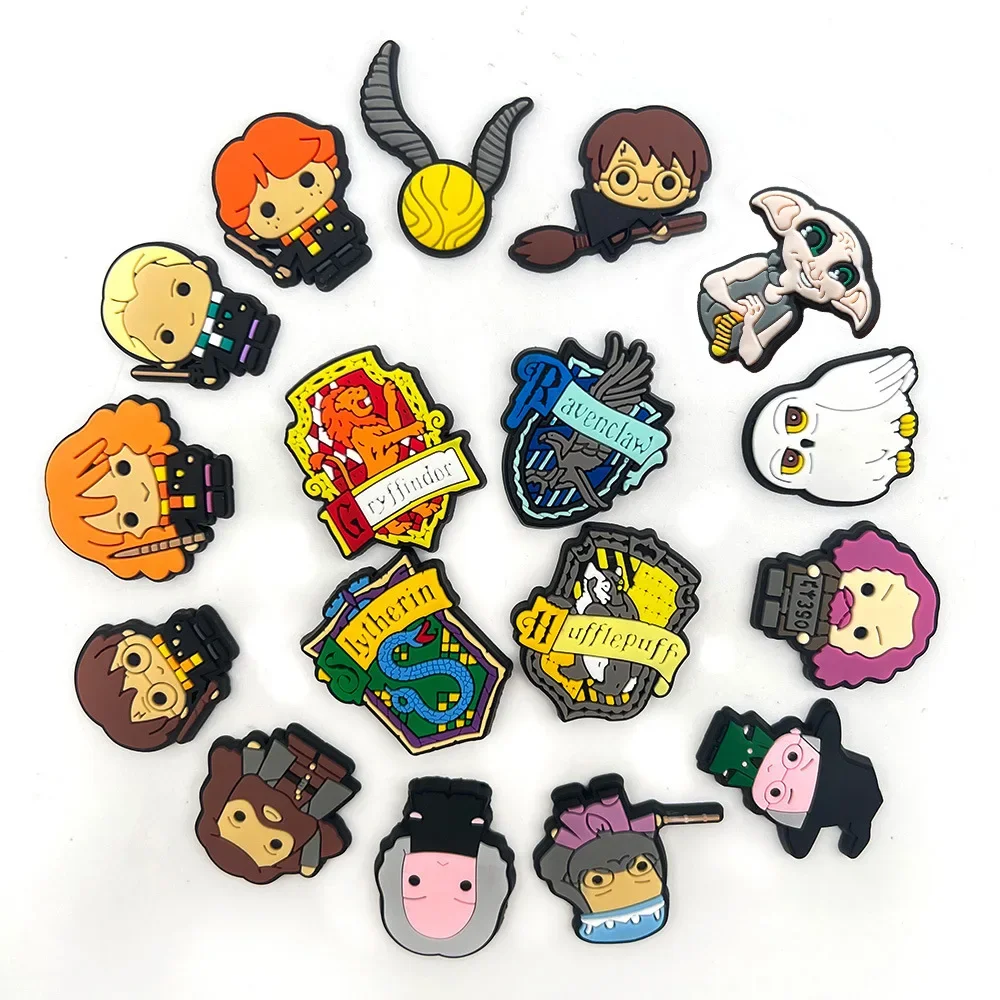 Nuovo Harry Potter Cartoon Scarpa Fibbia Kawaii Hermione Malfoy Voldemort Fai Da Te Pvc Scarpa Charms Aceessori Decorazione Regali Un Pezzo