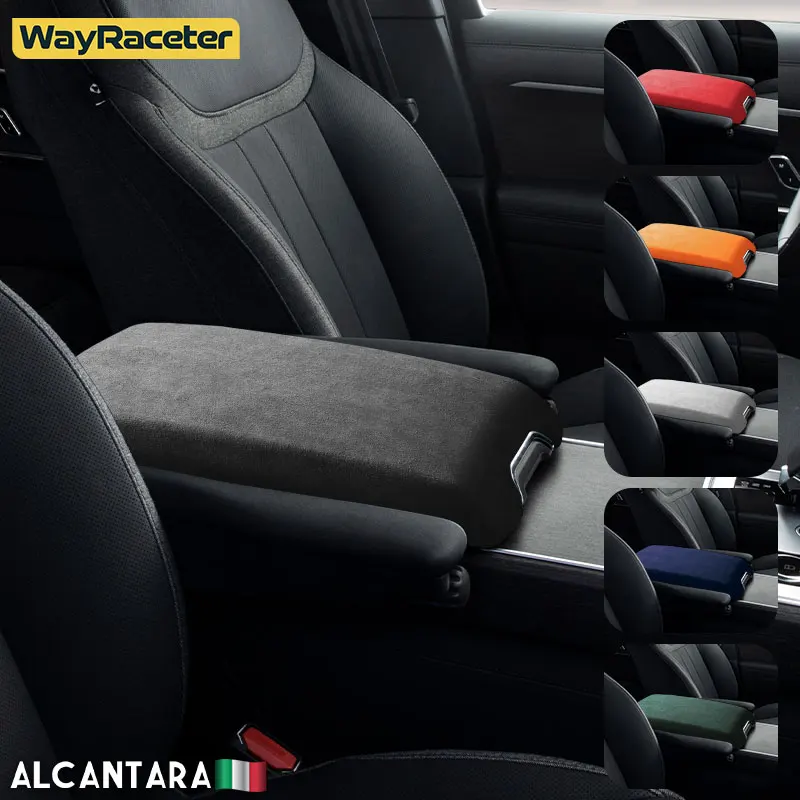 

Alcantara Wrap ABS LHD & RHD Car Interior Armrest Box Storage Panel Trim Cover For Range Rover L460 2022 2023 2024 Accessories