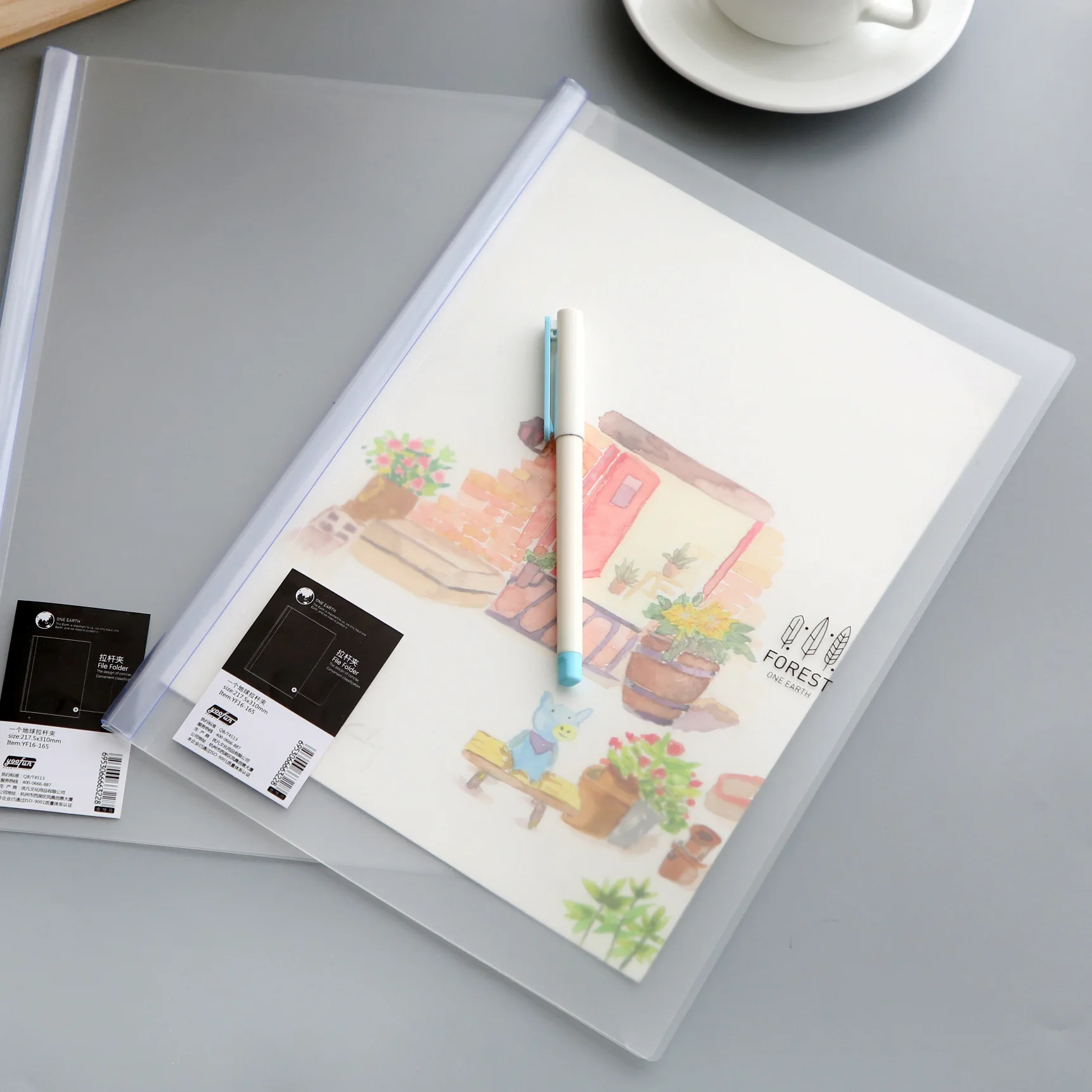 Price 12PCS Korean New PVC Transparent A4 Rod Pumping Clip Folder Stationery File Folder School and Office Supplies