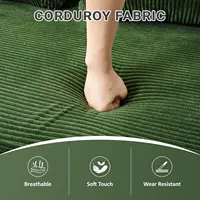79" Convertible Sofa Bed, 5-in-1Boneless Couch for Living Room with 2 Pillows Corduroy Folding Sleeper Sofa Bed,, Customized 6