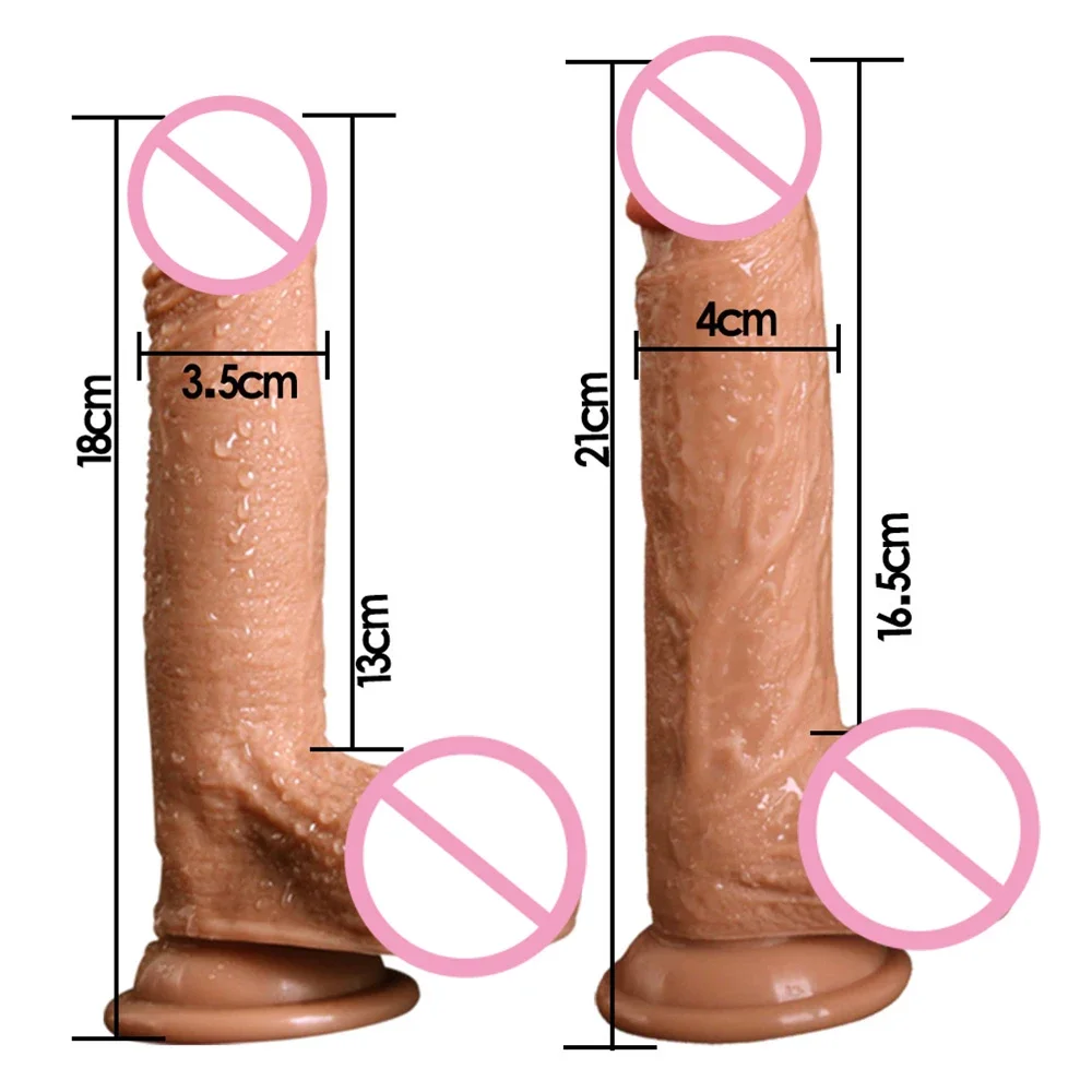 7/8 Inch Huge Realistic Dildo Silicone Penis Dong with Suction Cup Women Masturbation Lesbain Anal Sex Toys Adults 18 sex toys