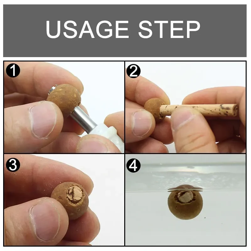 Bâtonnets liège 6mm/8mm pour augmenter flottabilité bouillettes carpe - accessoires pêche pop up