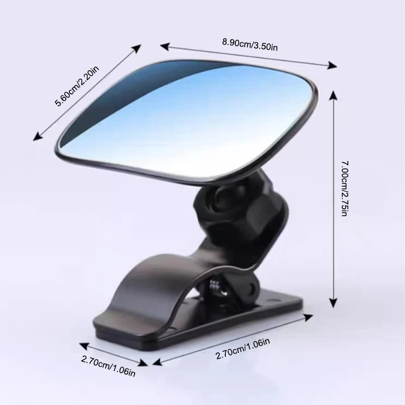 Car Rearview Mirror Car Baby Mirror Baby Mirrors Car Windshield Suction Cup Mirror Sun Visor Plate Clamp Mirror Angle Adjustable