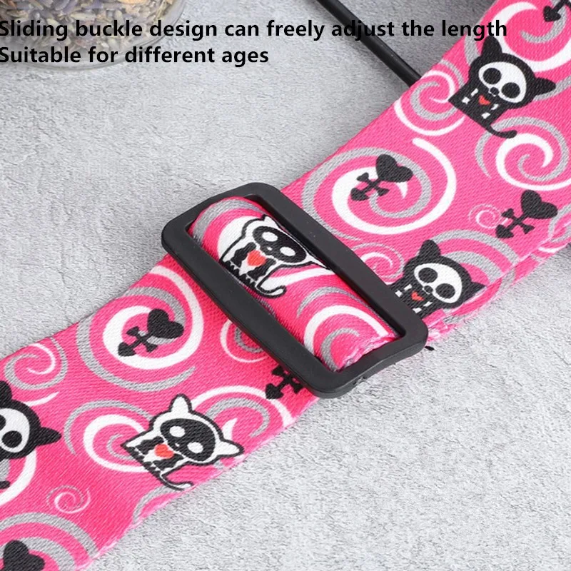 Artistic Print Adjustable Leather Guitar Strap