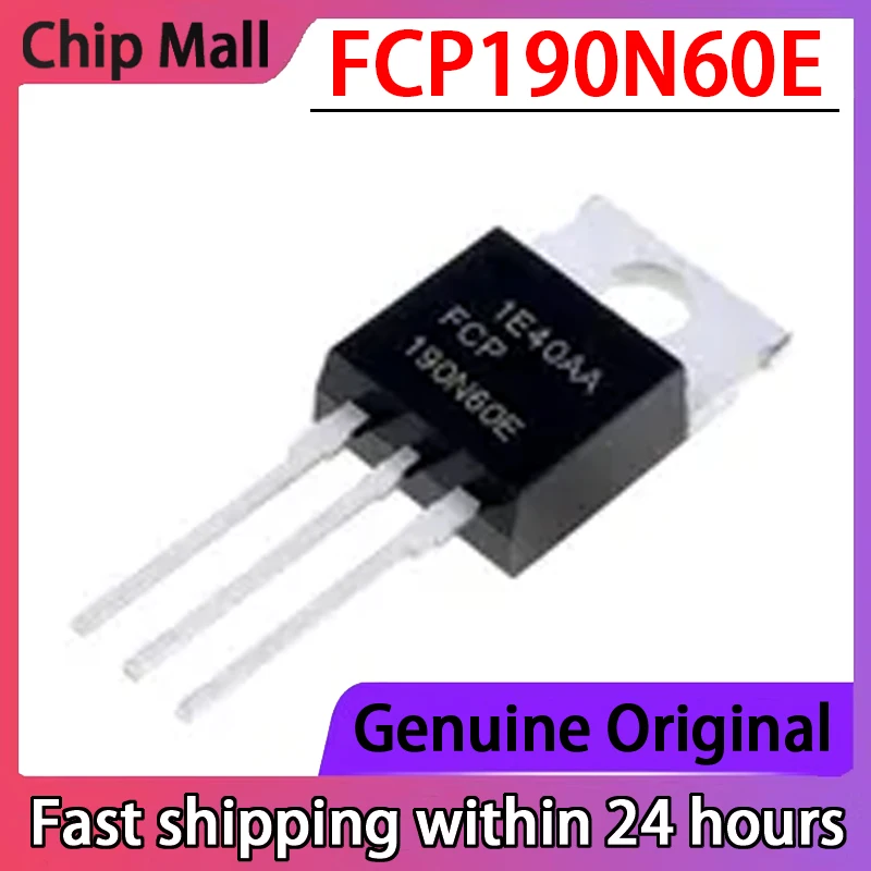 

1PCS FCP190N60E 190N60E Brand New Spot MOS Field-effect Transistor TO-220 600V 13.1A