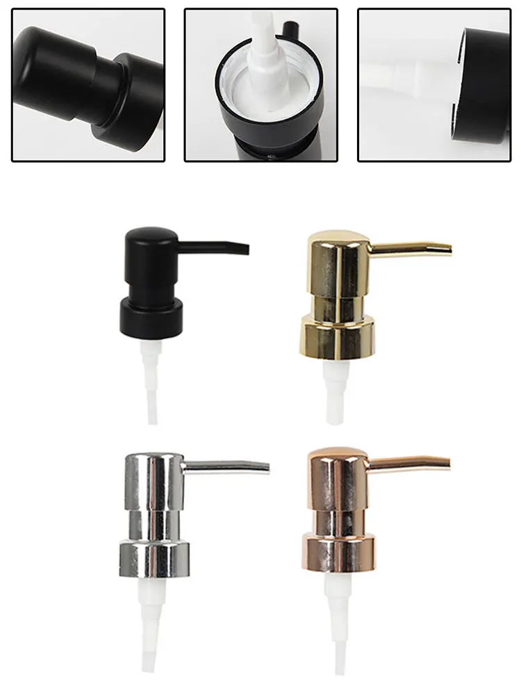 

Lotion Pump Head Round Head ABS Push Sprayer Shampoo Pump Tube Bath Bottle Round Head Nozzle Bathroom Travel Supplies