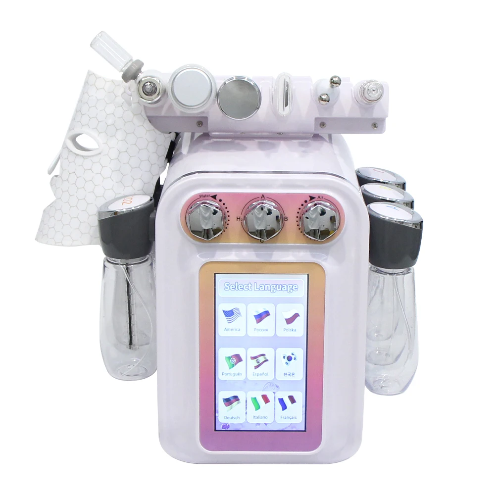 7 in1 H2O2 Hydra Dermabrasion RF Ice Hammer Spa Facial Hydro Microdermabrasion Machine Water Dermabrasion Beauty machine device