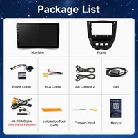Système intelligent d'écran de voiture pour Peugeot 107 & Toyota Aygo & Citroën C1 2005 - 2014 Navigation Android Radio Carplay Auto Audio 6