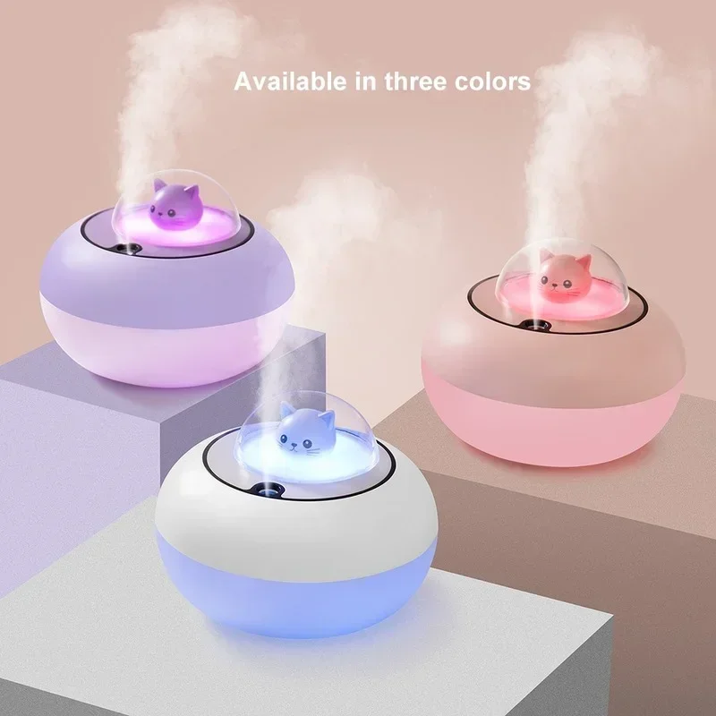 

300ML Mini Air Humidifer Aroma Essential Oil Diffuser with LED Lamp Aromatherapy Humidifiers for Car Home USB Mist Maker