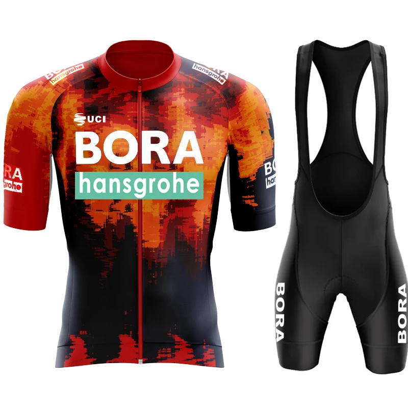 Cycling Uniform UCI BORA Men's Clothes Man Summer 2025 Jersey Set Shorts Bike Clothing Bib Bikes Outfit Blouse Mtb Pants Cycle 4
