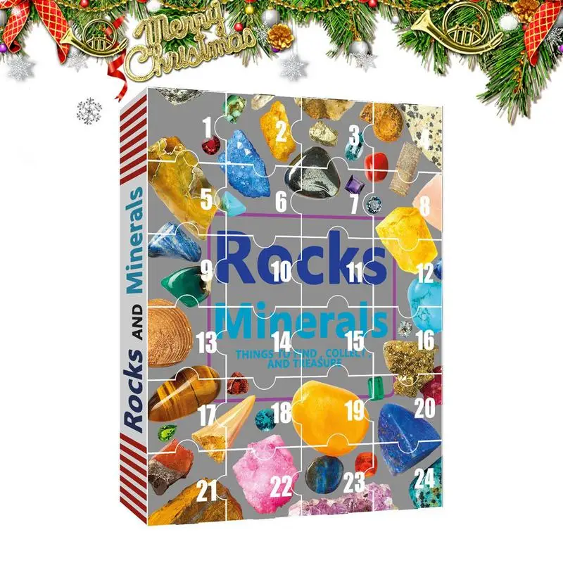

Gemstone Advent Calendar Advent Calendar For Kids With 24 Gemstones To Open Each Day Natural Mineral Rock Stone For Learning