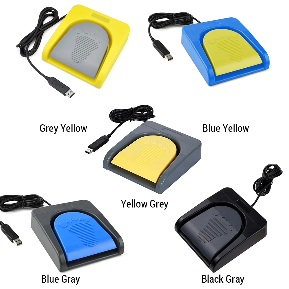 USB Single Foot Switch Game Control One Key Computer Keyboard Action Pedal Switch Control for Gamer Gaming Ethusiast