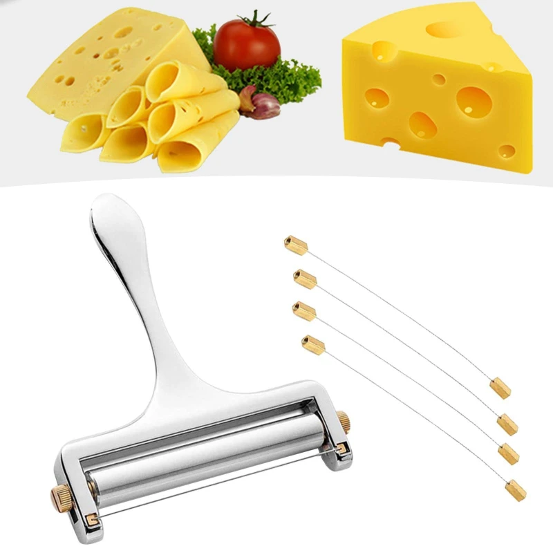 Cheese Slicer Adjustable Thickness Cheese Tools for Cheddar Gruyere Raclette Mozzarella Block cheese slicer