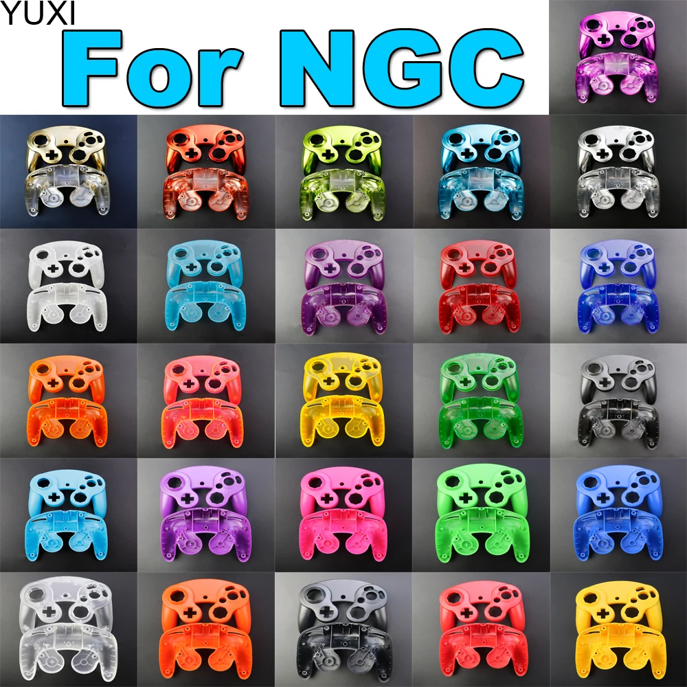 

YUXI 1PCS For NGC Controller Housing Shell Cover Handle Case Replacement Parts For Gamecube Game Handle Protective Accessories