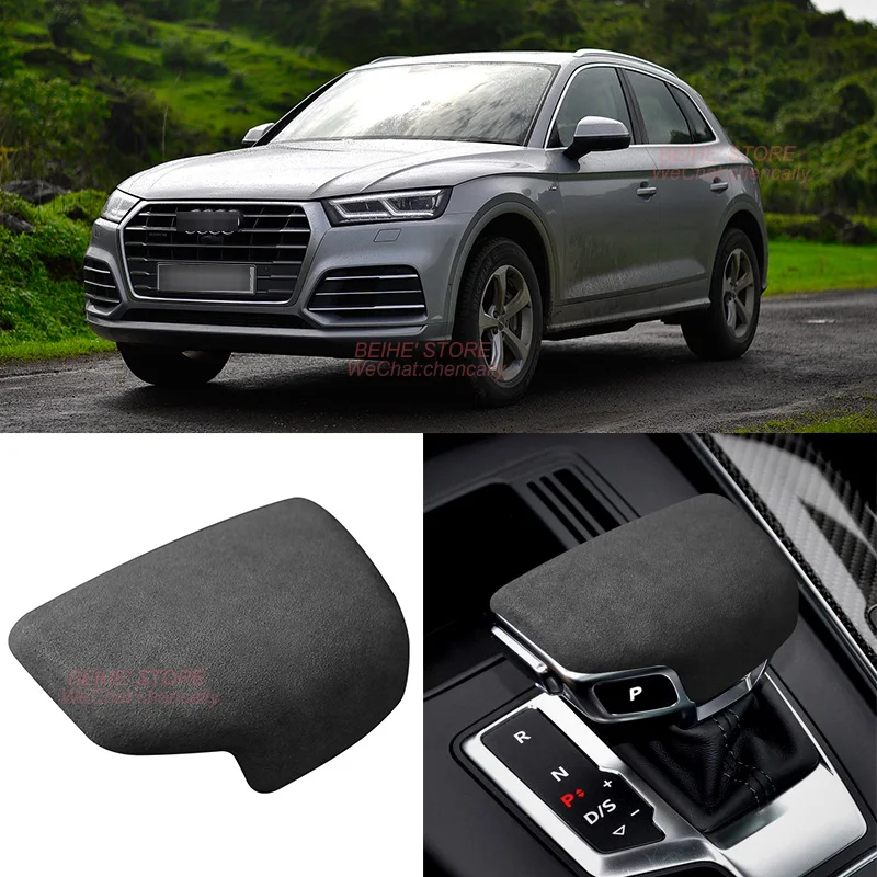 

Alcantara Suede Gear Shift Cover Car Interior Head Shifter Knob Frame Trim Protection Case For Audi Q5l 2018-2022