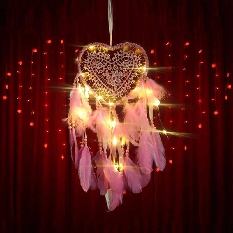 Metal Floral Hoops Heart Wreath Macrame Rings Dream Catcher Macrame Wall Hanging Crafts for DIY Wedding Garland
