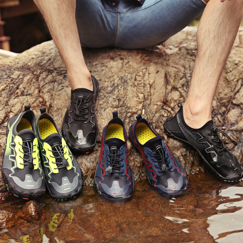 Men Women Non-slip Durable Water Shoe Rubber Light Beach Barefoot Sneakers Sport Shoes Breathable Trekking Upstream Aqua Shoes