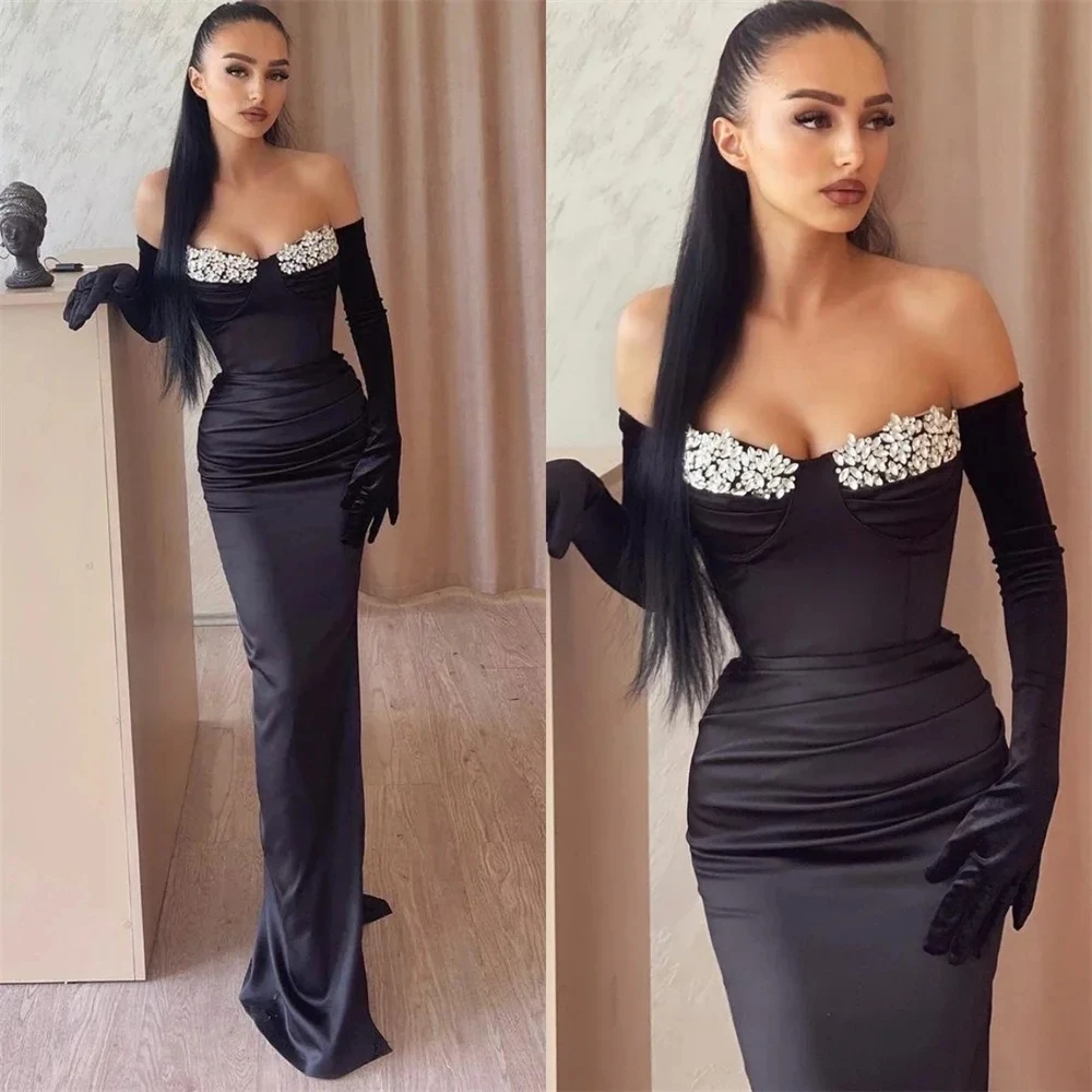 

2024 Evening Dresses Classic A-Line V-Neck Lace High Split-Front Evening Elegant Gown Spaghetti-Strap Backless Sweep Train Dress