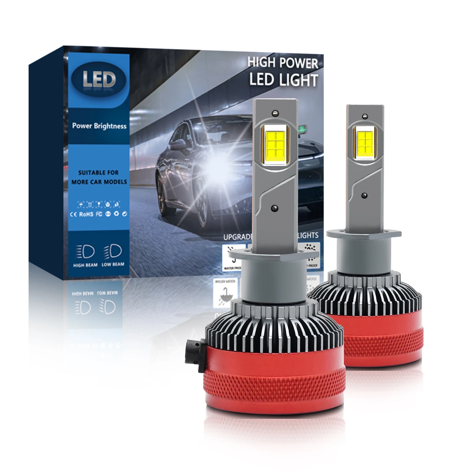 High Power Car LED HeadlightLamp 800W LED Bulb Canbus 7535 Chip 12v 24v Canbus