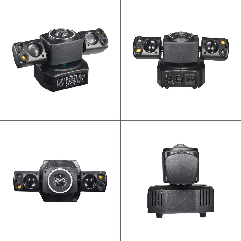 LED 60W Two-armed Stage Light RGBW 4IN1 Full Color Beam Rotating Moving Head Lig