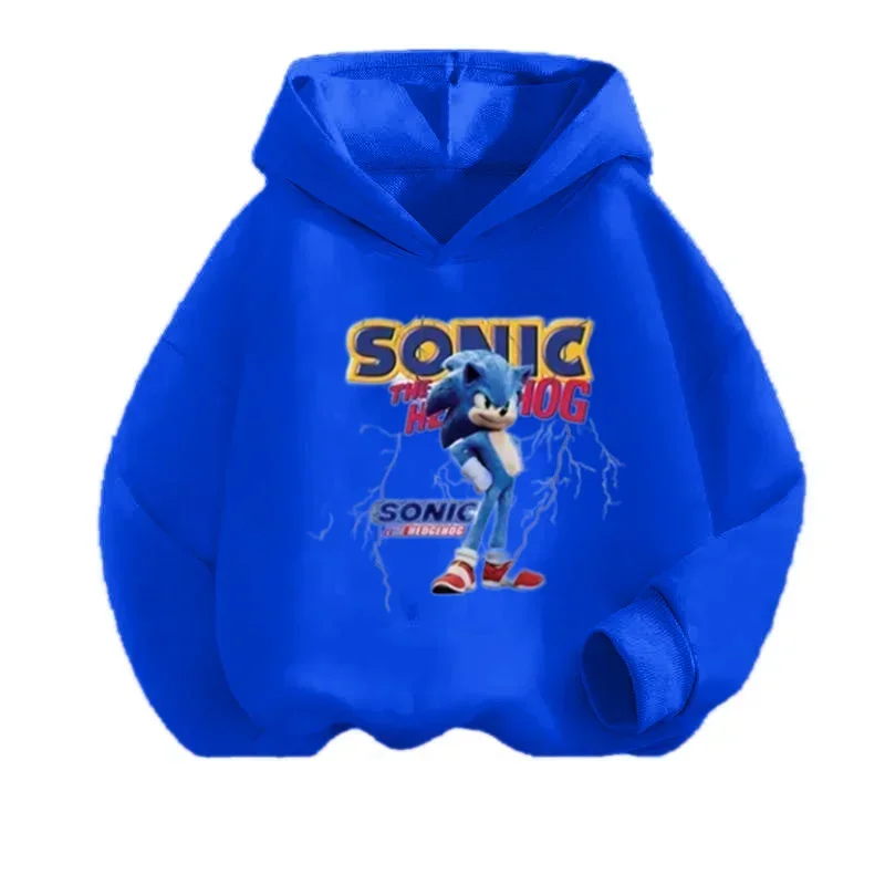 thumbnail image 1 of Sudadera con capucha Sonic Tops de 2 a 12 años, ropa de primavera 2024 para bebés, ropa de abrigo, sudadera para niños y niñas, ropa para madres y niños, 1 of 5