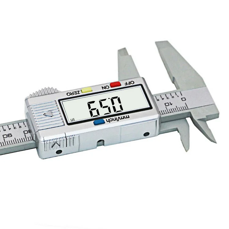 Description Picture 3 of item6inch Digital Vernier Calipers Lcd Electronic Caliper, Carbon Fiber Gauge, Height Measuring Tools Instruments Micrometer