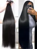 30 40 Inch Bone Straight 100% Bundles Deal Brazilian Virgin Human Hair 3 4 Bundles Raw Hair Extensions Natural Color Remy 1