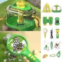 Bugs Viewer Outdoor Insect Box Magnifier Observer Kit Insect Catcher Cage Kids Science Nature Exploration Tools Educational Toy 1