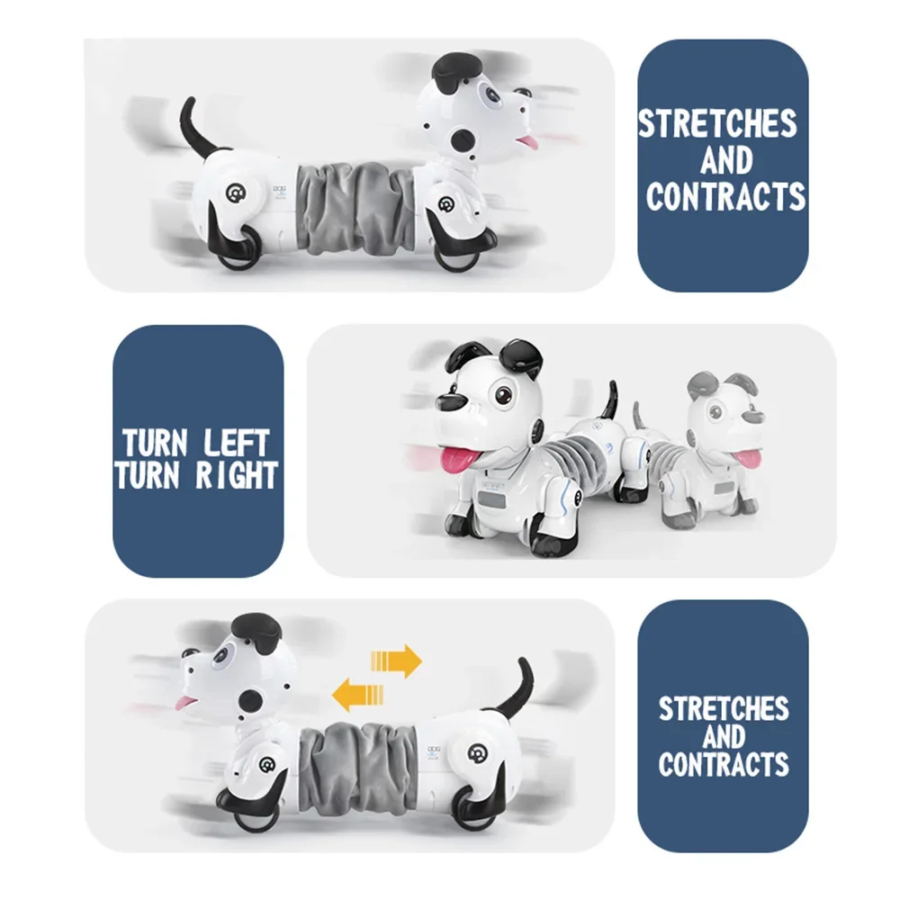 RC Robot Dog Puzzle Machine Dachshund Infrared Electronic Remote Control Scalable Tamagotchi Animal Boy Toy for Christmas Gifts 2