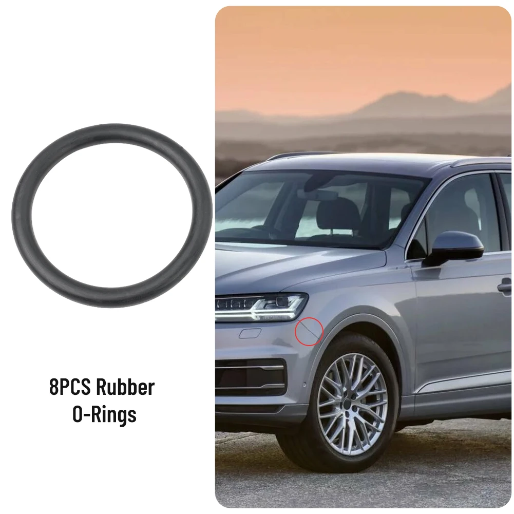 

8PCS Rubber O-Ring Durable Car Exterior Bumper Rubber O-ring Universal Car Truck Bumper Quick Release Fastener Replacement Kit
