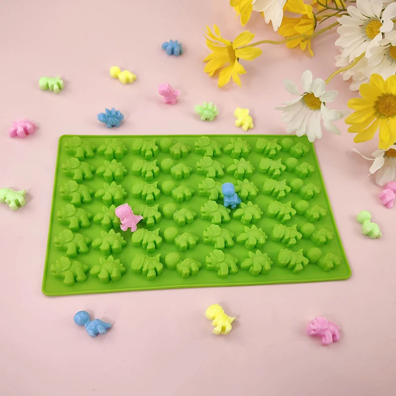 5 Pezzi Stampi Per Caramelle In Silicone - Orsi, Cuori, Cartoni Animati, Con 3 Contagocce, Per Cioccolato E Gelatine - 2