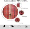 Christmas Check Plaid Curtains Semi-Blackout Windows Curtains for Bedroom Drapes in Living Room Red&green Farmhouse Home Decor 5