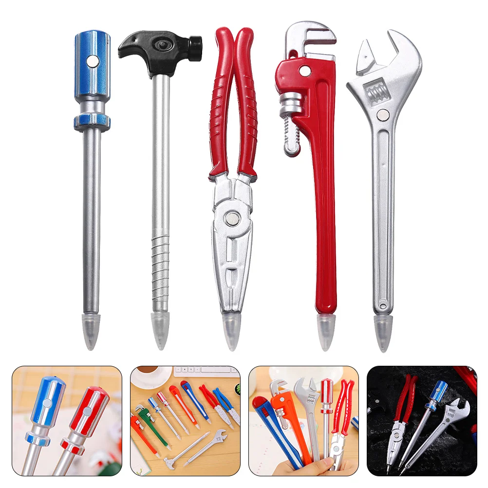 

5 Pcs Gel Pen Ballpoint Student Use Black Pens for Kids Abs Students Stationery