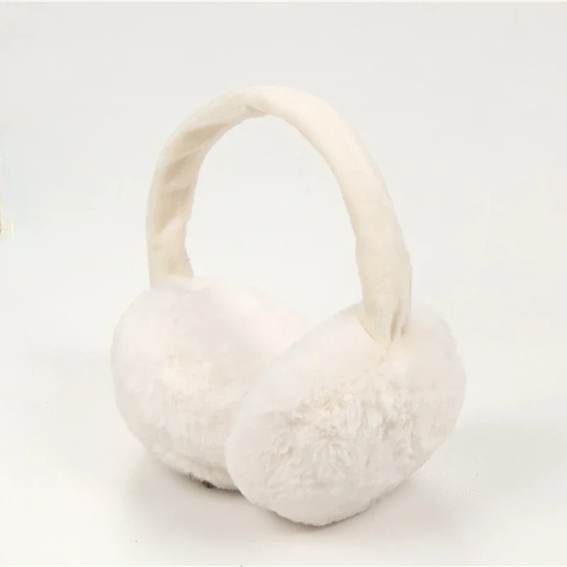 Soft Plush Ear Warm Winter Folded Earmuffs for Women Men Fashion Solid Earflap Outdoor Cold Protection Antifreeze Ear Cover warm earmuffs