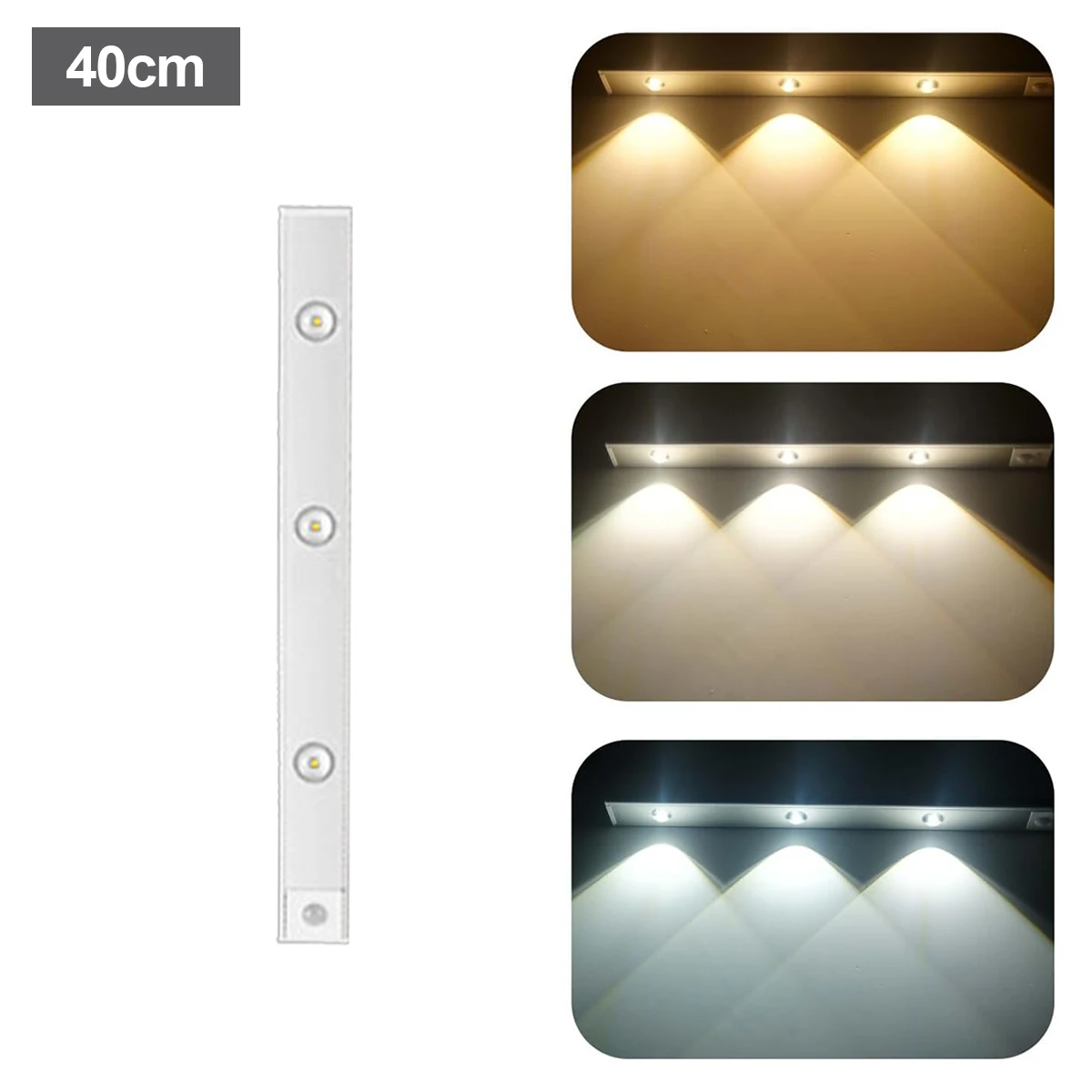 ตัวเลือกสินค้า เซนเซอร์ตรวจจับการเคลื่อนไหว LED 3 สี ประหยัดพลังงาน