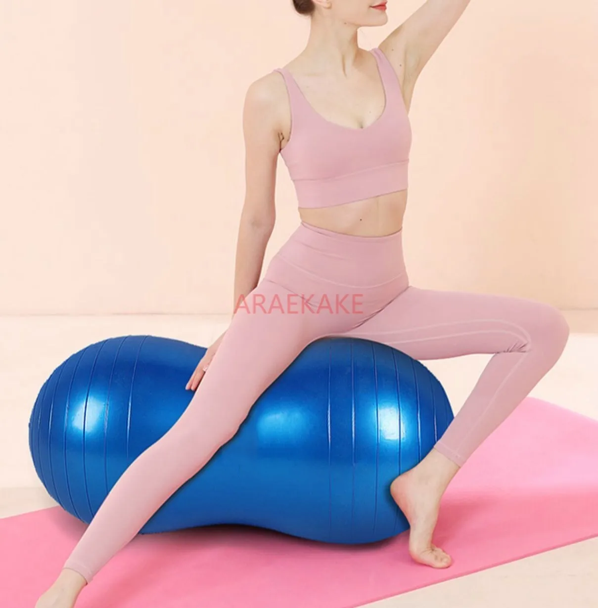 1PCS Peanut ball massage ball thickened explosion-proof waist training fitness yoga capsule sensory balance
