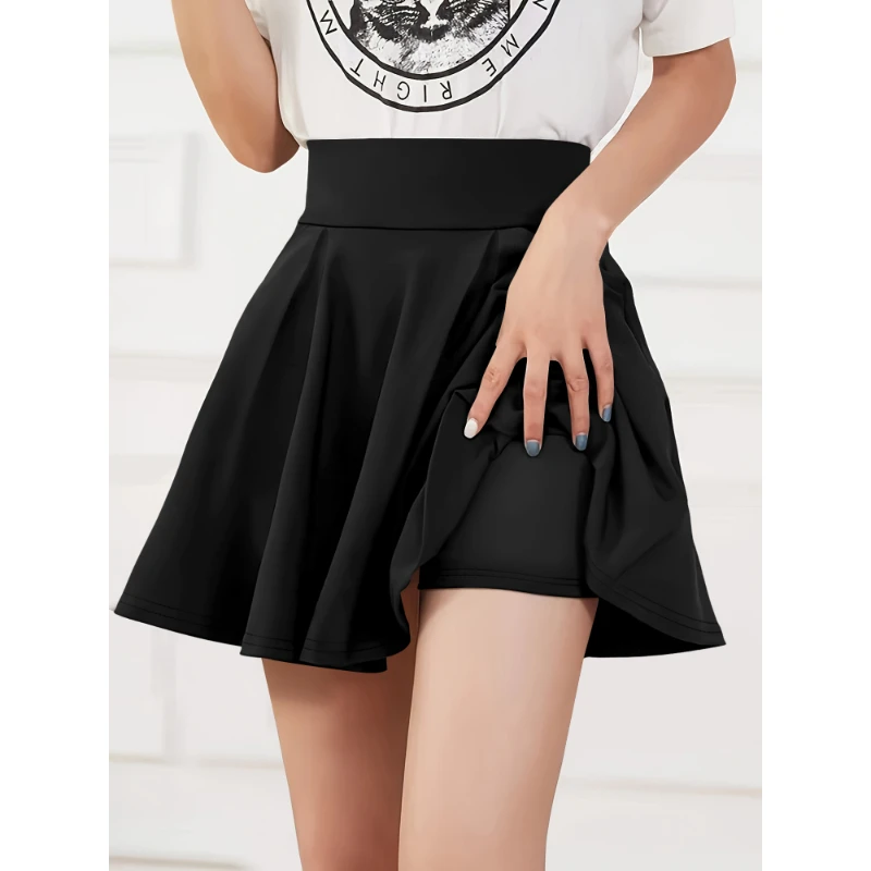 Women's Half Body Skirt Sweet Style Slim Knit Solid Colour A-line Skirt Simple Stretch Ladies Half Body Skirt 4