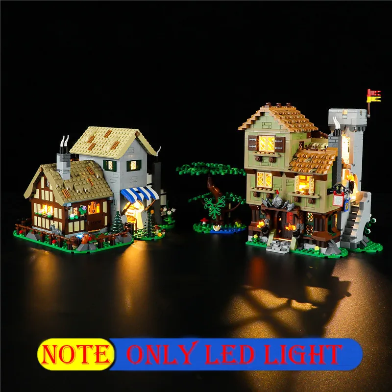 

City Lighting Set Tailored For 10322 Medieval Town Square Creator Expert Not include Building Block(Only Led Light Kit)