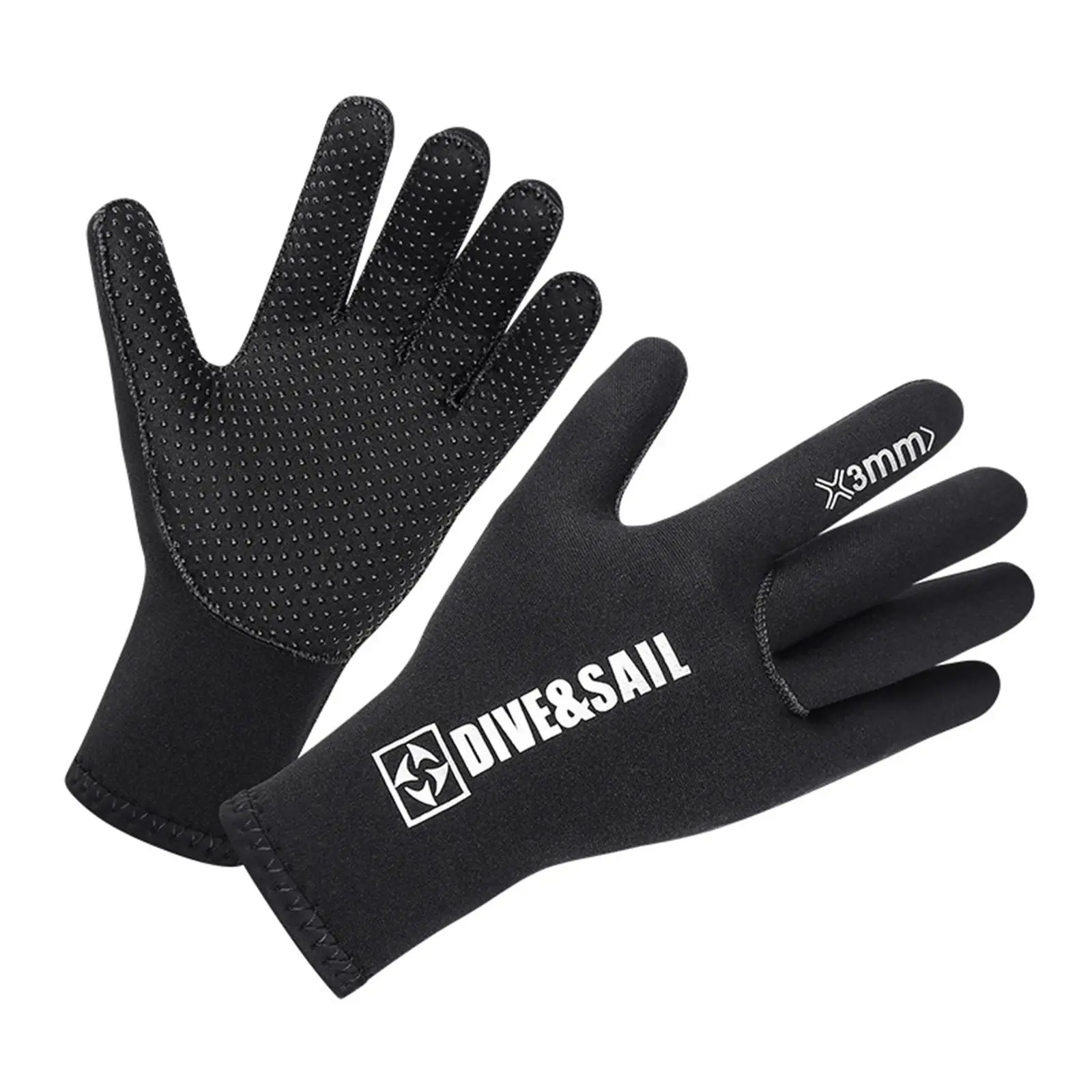 3mm Neoprene Wetsuit Gloves Five Finger Glove for Men Women Water Sports 4