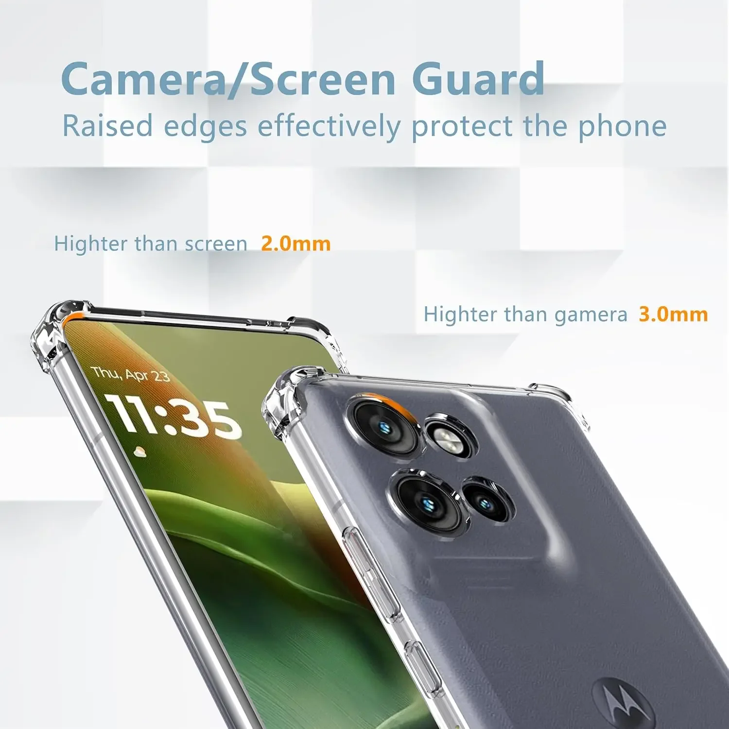 Shockproof Transparent TPU Protective Phone Case