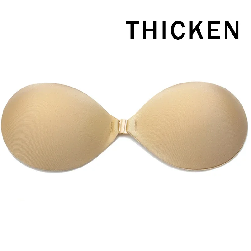 Sexy Wireless Front Closure Bras For Women Invisible Push Up Strapless Bra Plus Size Backless Self Stick On Bralette Comfort Bra