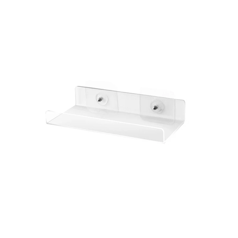 Acrylic Bathroom Shelves Wall Mounted Shower Shelve No Drilling Adhesive Thick Clear Storage & Display Shelves, Bathroom 3