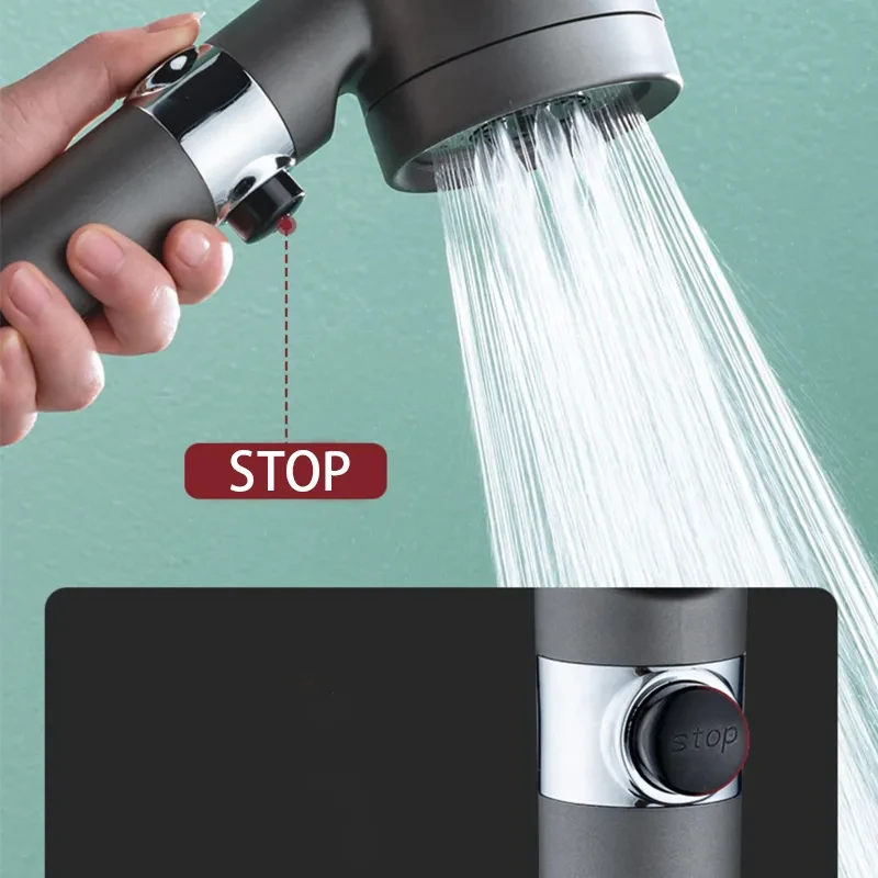 Three modes of high-pressure shower nozzles, portable filters, faucets, bathroom bathtubs, and innovative household accessories