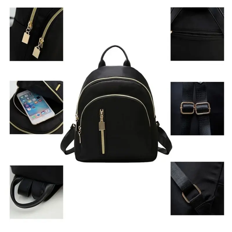 Women' Multi-Function Girl Nylon Daypack Travel Cute Mini Backpack Men...