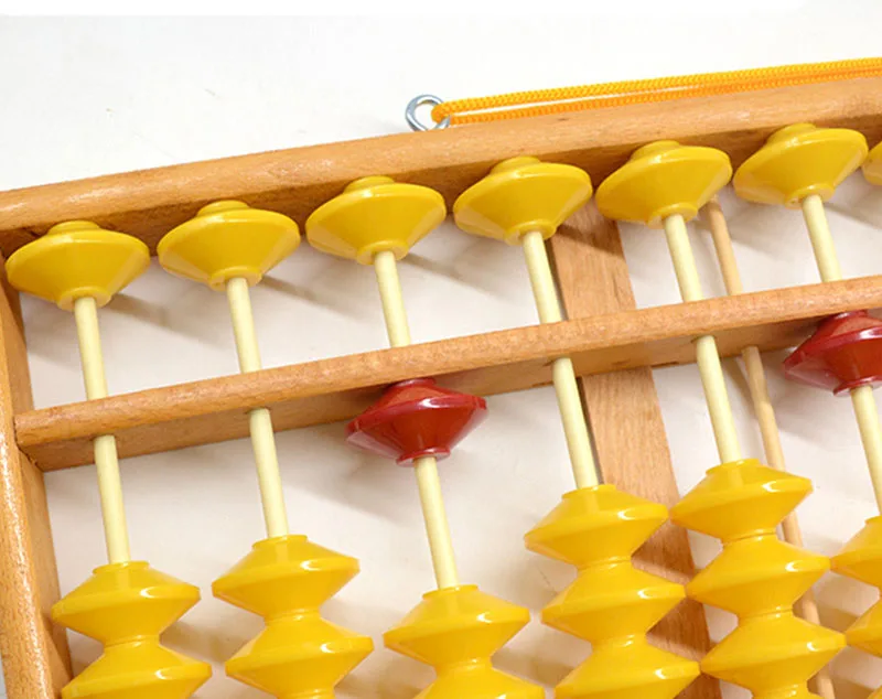Chinese Abacus 13 Column Wood Hanger Big Size NON-SLIP Chinese Soroban Tool In Mathematics Education for Teachers 58cm wooden abacus wooden math teaching toys